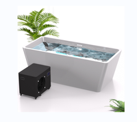 Baignoire de récupération en acrylique moderne avec logo personnalisé pour athlètes, design écologique pour usage domestique avec refroidisseur