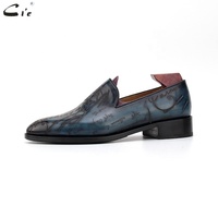 Chaussures en cuir pour hommes Cie L308 de haute qualité, fabriquées à la main, avec lettres découpées au laser et coutures Blake.