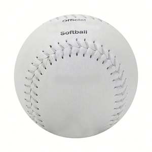 Tamanaco SB-120I Ballon de softball de 12 pouces en cuir PVC de qualité supérieure avec noyau en liège de qualité PK, taille et poids officiels pour l'entraînement et la compétition - Product Image 3