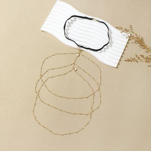 Cadena de <span class=keywords><strong>Muslo</strong></span> Elástica Vintage Sexy para Mujer, Aleación Dorada, Cristal, Diamantes de Imitación, Clip, Cuentas, Cadena Múltiple para Pierna, Fiestas, Bodas, Aniversarios - Product Image 4