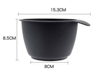 Salon profesional mangkuk warna rambut hitam/putih Set mangkuk pewarna rambut mangkuk warna Logo kustom mangkuk warna campuran - Product Image 2