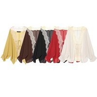 Chemisiers tendance pour femmes, mode été, boutique, dentelle asymétrique, décontractés, amples, manches longues, transparents, chemises chics pour femmes