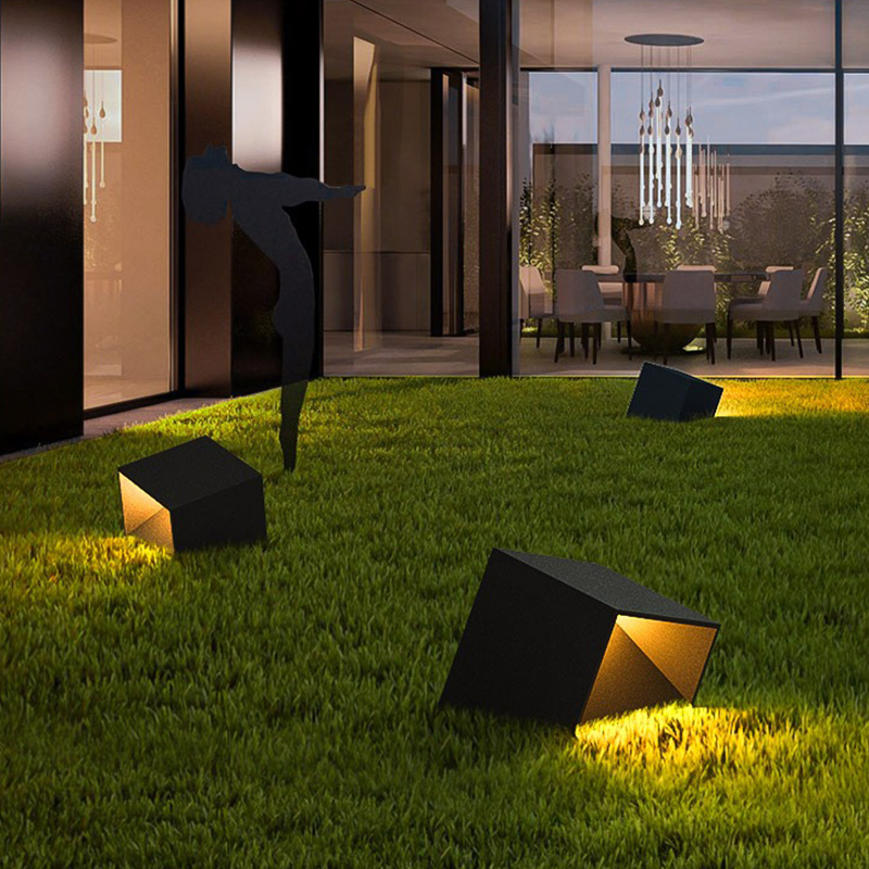 Simplicity IP65 Stainless Steel Glass LED Luminaires Solar Powered Outdoor Landscape Lights for Park Roadside Courtyard Lanterna