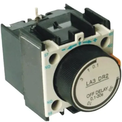 Bloque de contacto auxiliar de retardo de LA2-D, relé de temporizador, contactor de relé térmico, contactor eléctrico magnético