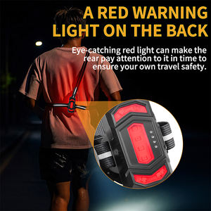 Gilet réfléchissant lumière de course LED Runner Gear Type-C 2600mAh sécurité randonnée Jogging cyclisme Sports de plein air nuit course poitrine <span class=keywords><strong>lampe</strong></span> - Product Image 4