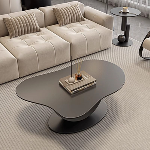 Modern minimalist granite slab coffee <b>table</b> for <b>small</b> living spaces Modern minimalist living room Home use Irregular - Product Image 1