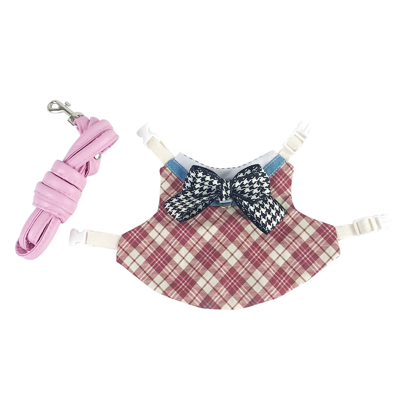 Vestiti da coniglio stile papillon rosa corallo