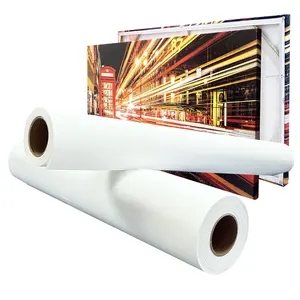 Hot Sale Printing Media In Good Quality Cotton Poly Canvas For Painting Wide Polyester Canvas Roll Artist Canvas Roll