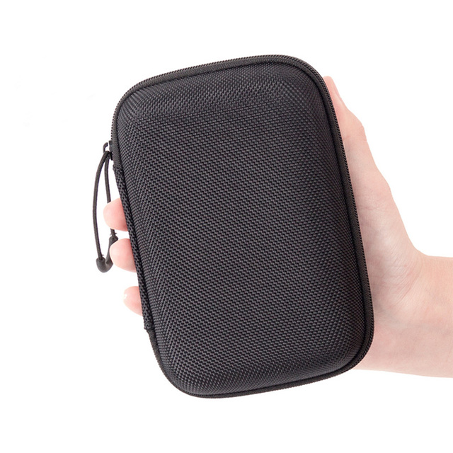 EVA1860D Nylon Earphone IEM Cables Storage Case,hard Shell Earbuds Protective Customized Box Eva case With Zipper