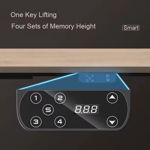 Directamente de fábrica, venta al por mayor, altura ajustable, escritorio de pie, marco de elevación, teclado inteligente, memoria de velocidad de 3000RPM, mesa inteligente