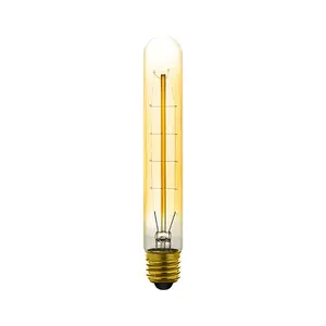 Retro Edison Led electric light bulb lampadas tubular Incandescent Vintage T185 wolframe wire bulb Decorative lamp