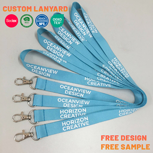 Cordones Personalizados con Serigrafía, Correas de Cuello de Poliéster Personalizadas, Cordones al por Mayor con Gancho Giratorio para Eventos - Product Image 1