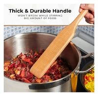 Pagaie en bois pour la cuisson Cuillère en bois longue et robuste pour grands pots Pagaie d'agitation en bois