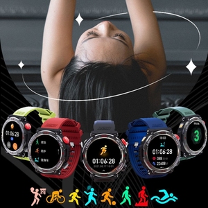 Vente en gros populaire pour LOKMAT <span class=keywords><strong>ZEUS</strong></span> 5 PRO montre intelligente 2024 1.46 pouces 5ATM lampe de poche étanche appel sans fil Sport SmartWatch - Product Image 4