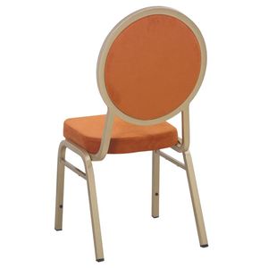 <span class=keywords><strong>Chaise</strong></span> de banquet <span class=keywords><strong>Louis</strong></span> moderne, ovale, rembourrée, empilable, en métal, bleu marine, pour restaurant de luxe, hôtel, salle de réception, mariage - Product Image 2