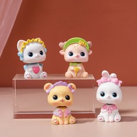 Bobblehead chat poupée mignon dessin animé Animal Miniature modèle résine créatif gâteau voiture décoration