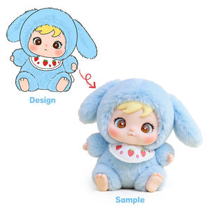 ビニール玩具カスタムぬいぐるみビニールハイブリッド玩具メーカービニールフェイス毛皮ぬいぐるみ付き - Product Image 2