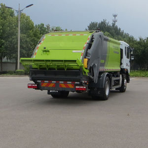 Truk CIMC LINYU truk pemadat sampah sisi belakang pemuat 4X2 14cbm lengan ayunan truk pengait Diesel produsen truk angkat - Product Image 3