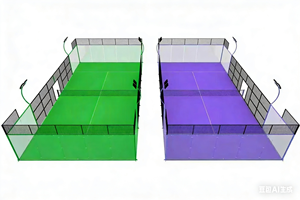 Cancha de Pádel Fácil de Instalar y de Bajo Costo de Mantenimiento, Apta para Interiores y Exteriores, Cancha Panorámica para Entretenimiento - Product Image 6