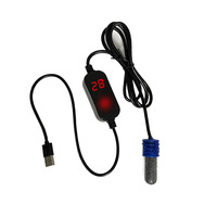 Mini chauffe-eau USB pour aquarium, pour tortues, axolotls, poissons betta, reptiles, chauffe-eau automatique à température constante, 1015W, capacité 2L/3L