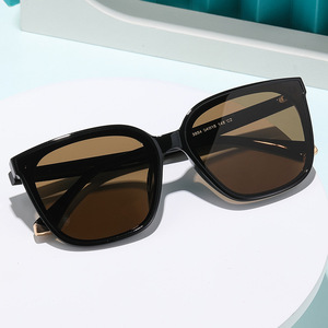 Ks-3854 Lunettes de soleil carrées pour femmes, monture noire, verres TAC, protection UV400, pour la conduite et l'utilisation en extérieur - Product Image 3