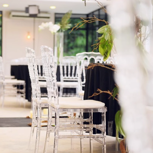 เก้าอี้นโปเลียน Chiavari ทำจากพลาสติกคริสตัลใสทำจากอะคริลิคสำหรับงานแต่งงานใน<span class=keywords><strong>โรงแรม</strong></span>กิจกรรมกลางแจ้งห้องนั่งเล่น - Product Image 2