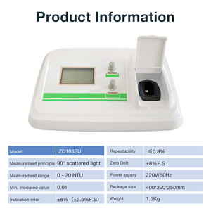 Groothandel PH-<span class=keywords><strong>meter</strong></span> troebelheidsmeter waterkwaliteitstester zwembad spa aquarium detector draaibare draagbare troebelheidsmeter - Product Image 5