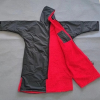 Poncho de plage de grande taille, serviette de bain, robe avec capuche et réglage des boutons du cou pour le surf et la natation