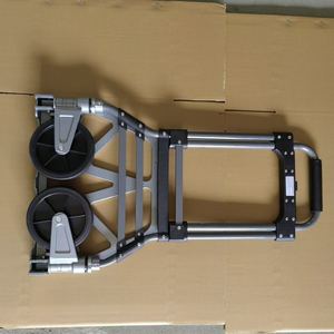 Ağır katlanır alüminyum alaşımlı arabası iki tekerlekli el kamyon yük kapasitesi <span class=keywords><strong>150KG</strong></span> OEM özelleştirilebilir 1 yıl garanti için - Product Image 4