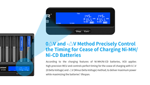 Chargeur de batterie Li-ion intelligent 8 emplacements VC8 pour cellules Li-ion <span class=keywords><strong>14500</strong></span>, 16340, 18650, 21700, 26650 3.7V pour hélicoptères RC - Product Image 4