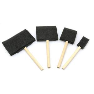 लकड़ी हैंडल के साथ फोम ब्रश 1 "2" 3 "4" स्पंज सफाई पेंटिंग ब्रश लकड़ी के पेंट ब्रश हैंडल - Product Image 6