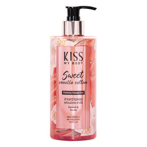 Gel de Ducha Perfumado Kiss My Body, Aroma Dulce a Vainilla y Algodón, 380 ml, el Abrazo Más Cálido para tu Piel con la Riqueza del Caramelo y la Vainilla - Product Image 1