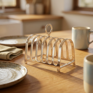 Support à pain en laiton plaqué argent - Product Image 1