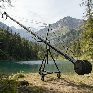 Grúa de Cámara LANC de 10m para Grabación de Películas, Buen Precio, con Cabezal Panorámico e Inclinable, Utiliza Motores de Alta Potencia - Product Image 1