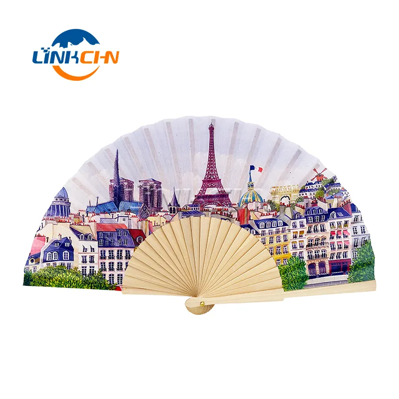 Durable chinese personalized wooden silk hand fan