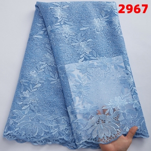 <span class=keywords><strong>Tissu</strong></span> en dentelle africaine 2021 de haute qualité, dentelle nigériane française en maille, fournisseurs de tissus pas chers, <span class=keywords><strong>tissu</strong></span> en tulle brodé 2967 - Product Image 2