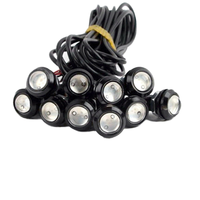 Luz de Conducción LED de Alta Calidad de 12V, Ojos de Águila, 18mm 9W 23mm, Doble Color, DRL, Luz Diurna y de Reversa, Lámpara de Señalización de Estacionamiento