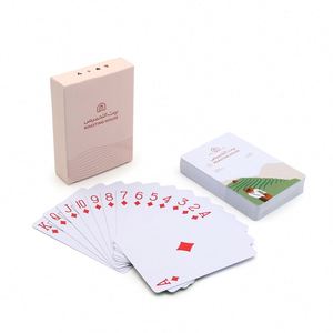 Muestra Gratuita, Diseño Personalizado con su Logotipo, Caja de Papel Impresa, Baraja de Póker de Plástico PVC Impermeable, Cartas de Juego Baloot al por Mayor - Product Image 4