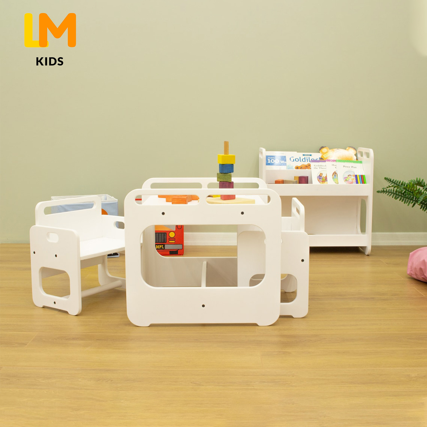 Детская деревянная мебель Монтессори LM, детский стол для обучения, стол и стул
