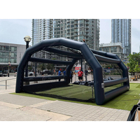Cage de frappe de baseball gonflable en PVC personnalisée pour le sport commercial, jeux gonflables, terrain de baseball pour enfants et adultes