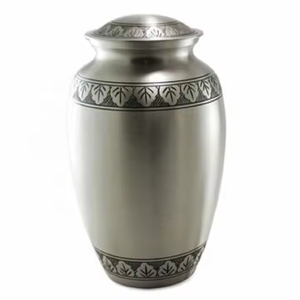 Urna de cremación de latón en relieve Dorado de la mejor calidad, nuevo diseño, caja funeraria de aluminio, recuerdo para adultos, ataúd decorativo para cenizas - Product Image 1