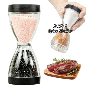 Shaker à épices portable de 100ml avec couvercle hermétique pour la cuisine de <span class=keywords><strong>camping</strong></span> BBQ RV <span class=keywords><strong>Mini</strong></span> <span class=keywords><strong>salière</strong></span> et <span class=keywords><strong>poivrière</strong></span> 2-en-1 ensemble étanche à l'humidité - Product Image 1