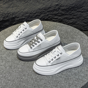 Zapatillas Deportivas Blancas de Malla para Mujer, Primavera Verano 2026, con Suela Gruesa, Aumentan la Estatura, Transpirables, de Cuero, Cómodas y Ligeras - Product Image 6
