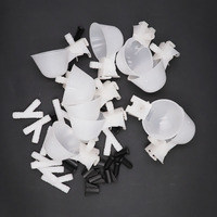 Bol à eau automatique en plastique de couleur blanche pour volaille