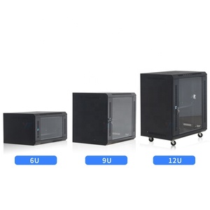 Armoire de serveur réseau murale LONGTIME, norme internationale, usine de Ningbo, boîtier mural VA 4U 6U <span class=keywords><strong>9U</strong></span> 12U 15U, pièces métalliques - Product Image 2