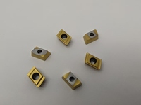 Insertos de perforación de carburo de tungsteno recubiertos de CVD/PVD 800-08T308M-IG con ranura para romper virutas Sandvik para taladros BTA de agujero profundo