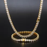Verena ювелирные изделия в стиле «хип-хоп», 14K, покрыто с покрытием 18-ти каратным белым Золотой Теннисный браслет-цепочка из нержавеющей стали CZ кристалл алмаза женское ожерелье в виде цепочки для тенниса