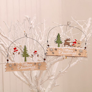 2020 New Christmas Decorations: Wooden <b>Letter</b> Signs for Doors, <b>Walls</b>, Shop Welcome Signs, Painted Hangings - Product Image 2