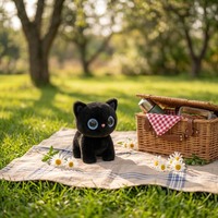 Intelligente KI-Sprechende Katze Plüschtier Interaktiver Emotionaler Feedback-Begleiter Roboter als Geschenk für Kinder