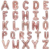 Ballon en aluminium alphabet A-Z aux couleurs vives, idéal pour les anniversaires, mariages, fêtes, décorations intérieures et célébrations à domicile